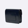 Carel Tassen>Blauw Marine Glanzende Lederen Tas