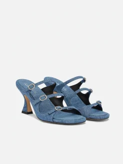 Carel Sandalen En Muilezels>Blauwe Denim Muiltjes
