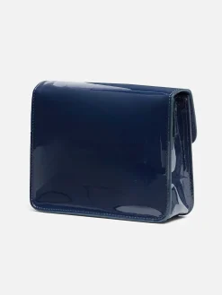Carel Tassen>Blauwe Lakleren Tas