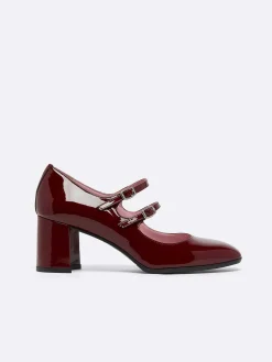 Carel Maria Janes>Bordeaux Lakleer Mary Janes Pumps