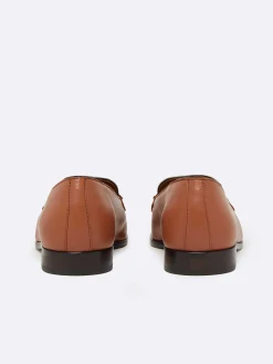 Carel Loafers>Cognac En Ivoor Lederen Loafers