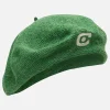 Carel Accessoires>Groene Wollen Baret Met Letter C-Logo