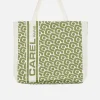 Carel Accessoires>Kaki Draagtas Met Monogram En Jacquardweefsel