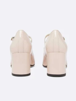 Carel Maria Janes>Lichtroze Lakleren Mary Janes Pumps