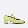 Carel Maria Janes>Limoen Lakleren Mary Janes Pumps