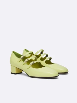 Carel Maria Janes>Limoen Lakleren Mary Janes Pumps