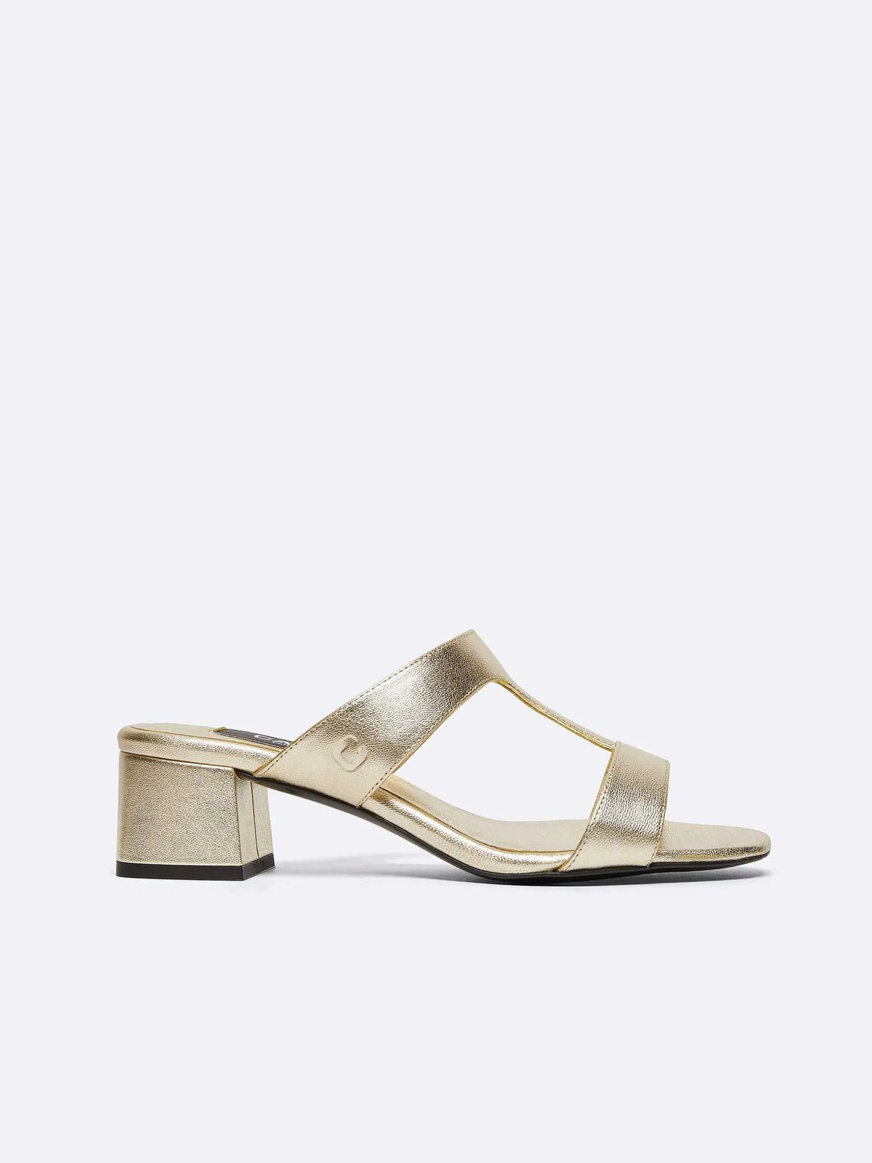 Carel Sandalen En Muilezels>Muiltjes Van Platina Nappaleer