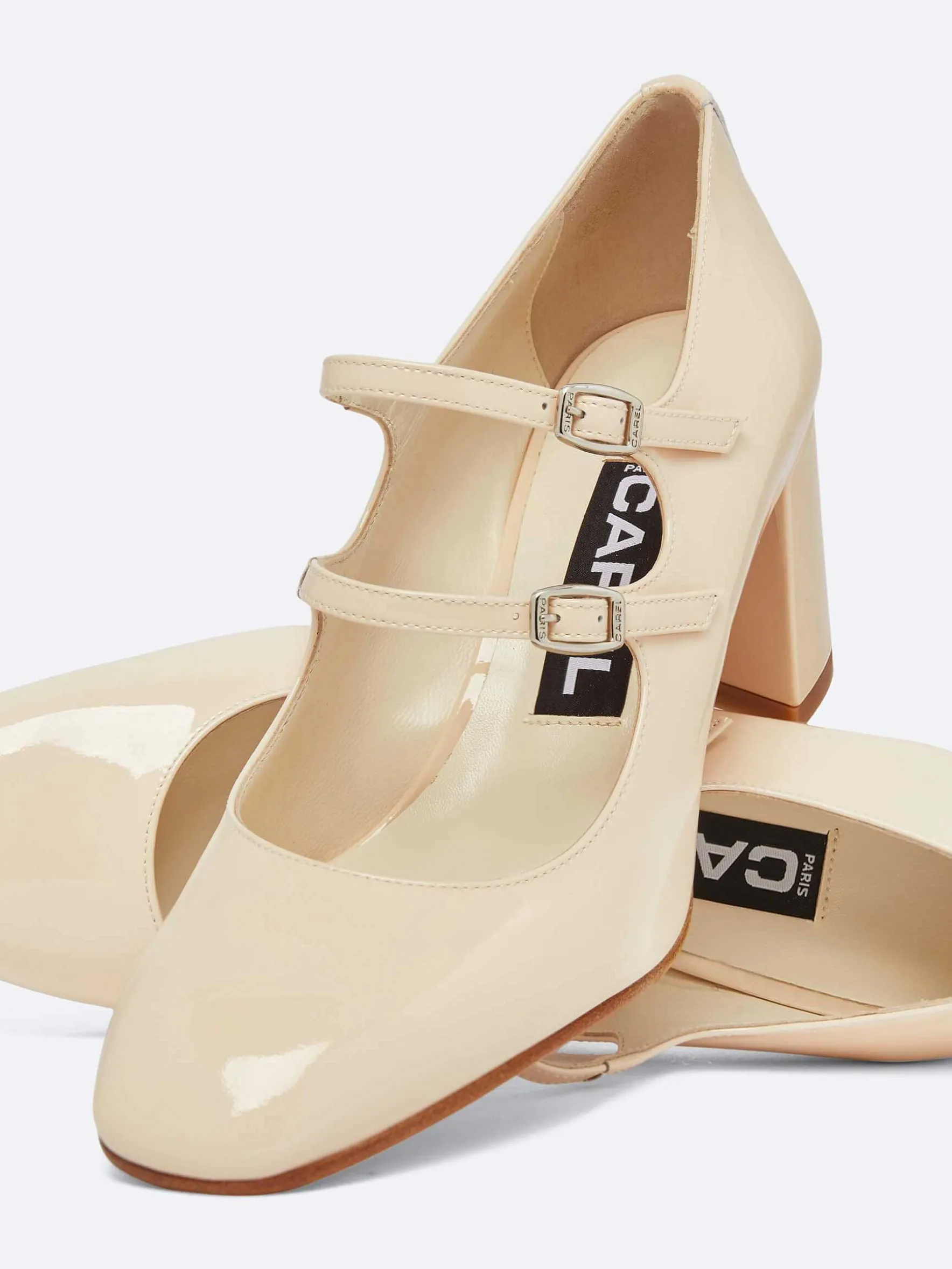 Carel Maria Janes>Naakt Lakleer Mary Janes Pumps