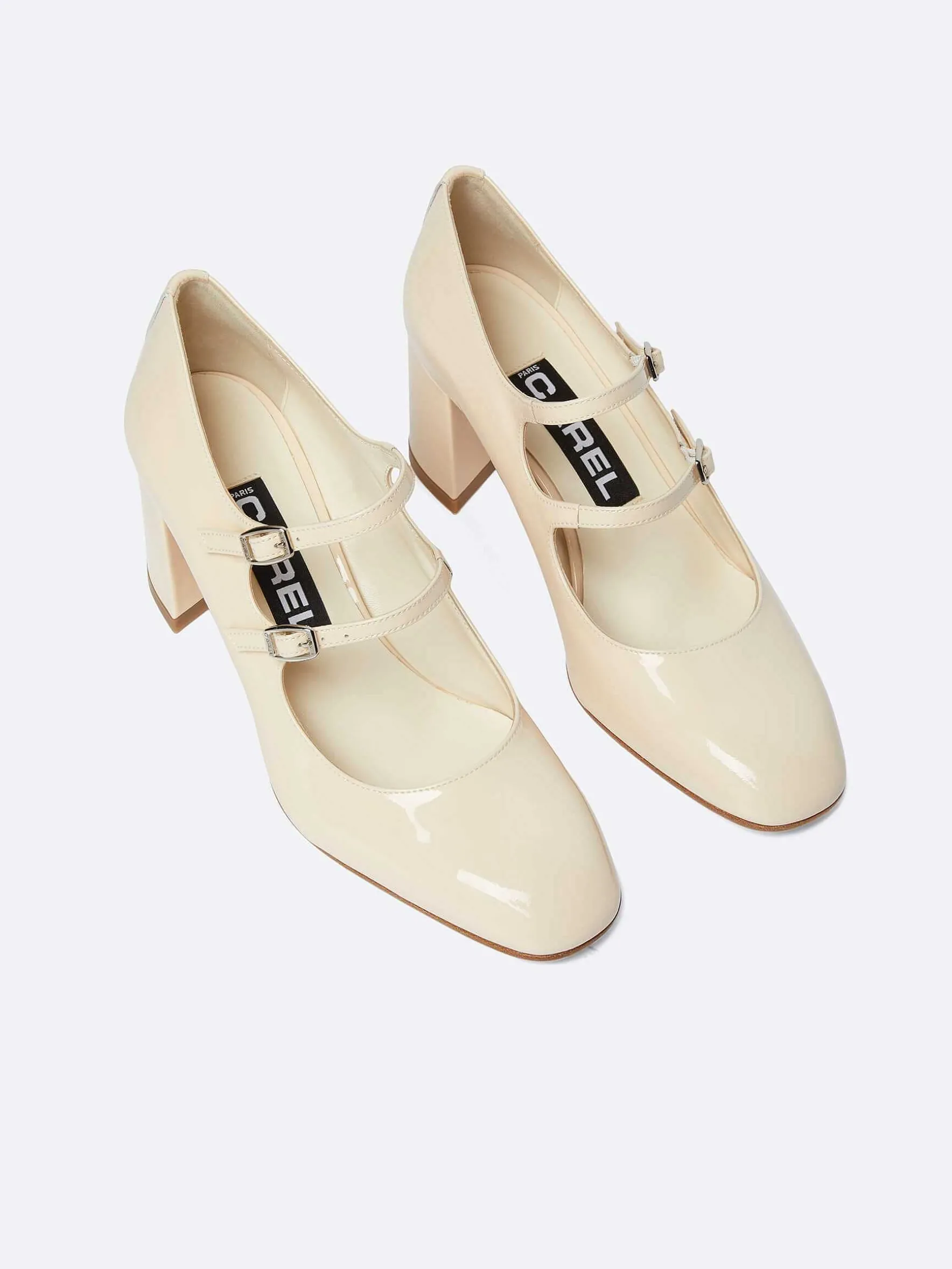 Carel Maria Janes>Naakt Lakleer Mary Janes Pumps