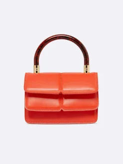 Carel Tassen>Oranje Upcycled Lederen Handtas