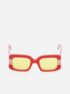 Carel Accessoires>Rode Acetaat Zonnebril