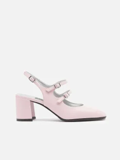 Carel Slingbacks>Roze Appleskin Slingback Mary Janes