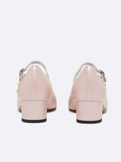 Carel Maria Janes>Roze Parel Lederen Mary Janes Pumps