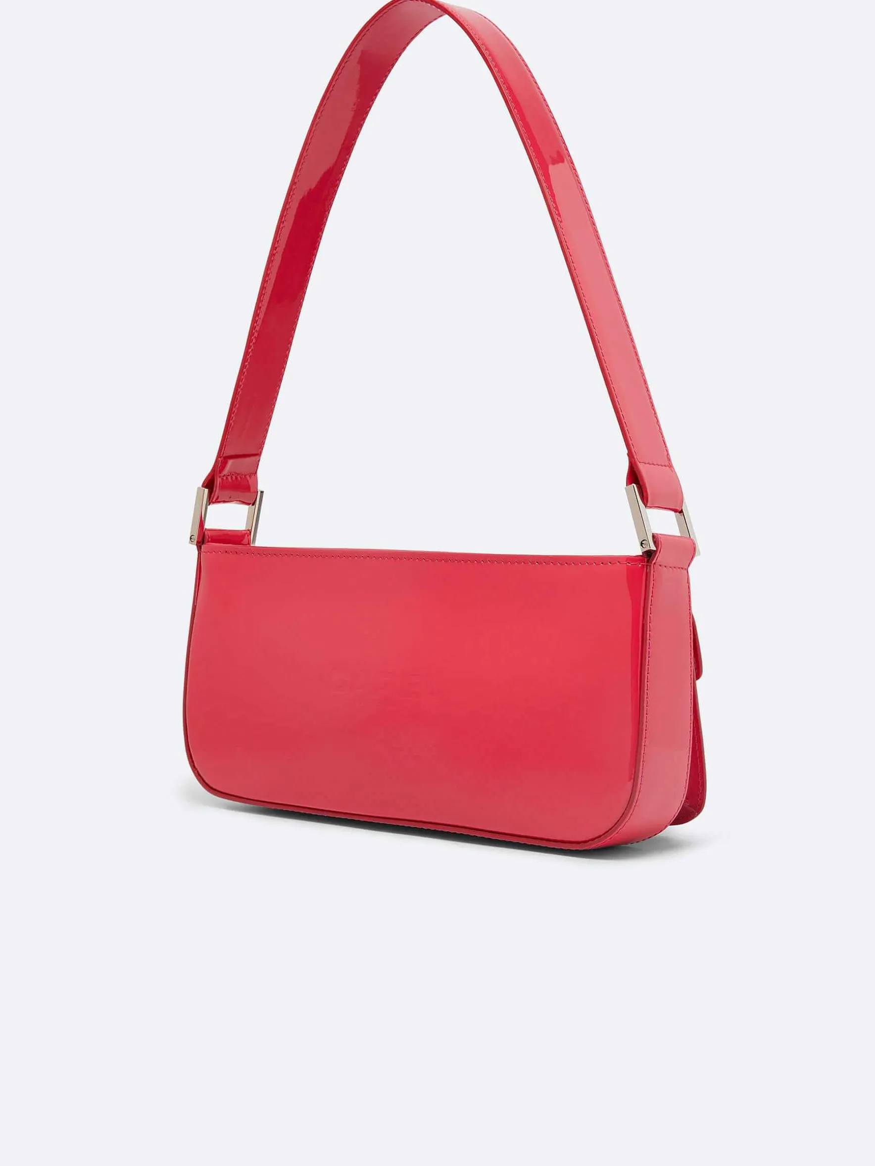 Carel Tassen>Roze Upcycled Lakleren Tas