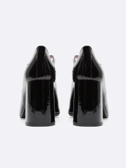 Carel Maria Janes>Zwart Lakleer Mary Janes Pumps