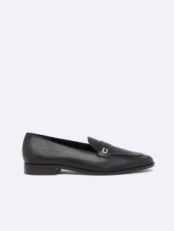 Carel Loafers>Zwart Lederen Loafers