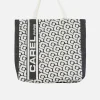 Carel Accessoires>Zwarte Draagtas Met Monogram En Jacquardweefsel