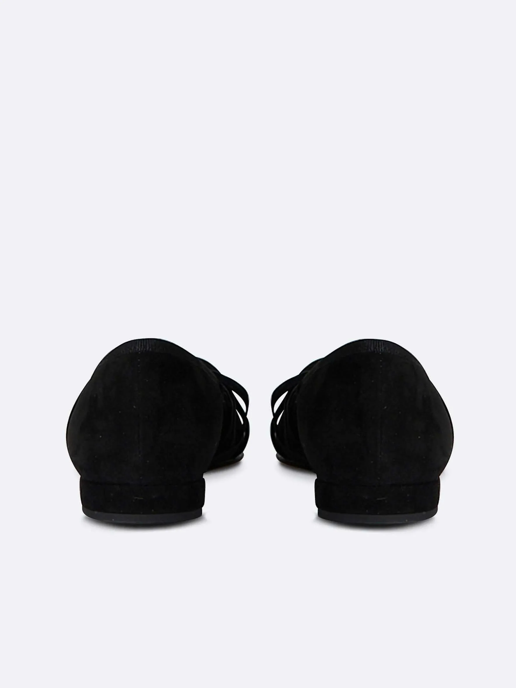 Carel Ballerina'S>Zwarte Suede Ballerina'S